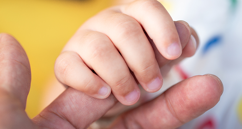 Baby hand, Newborn baby hand in mother hand, mother and her baby, happy family concept, beautiful conception image of childbirth.