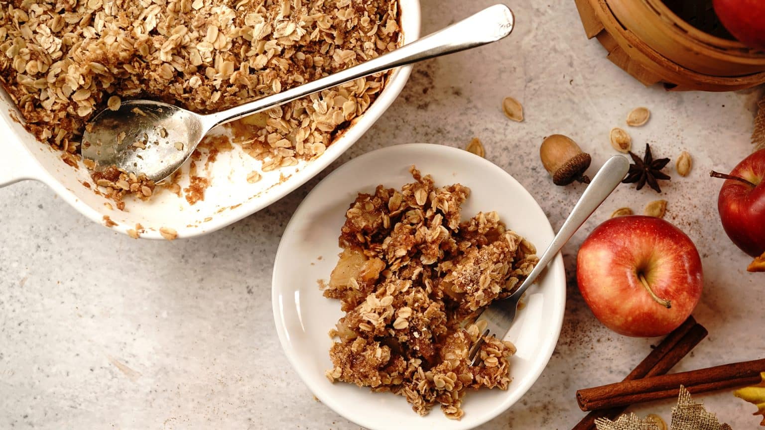 Homemade Apple Crisp seasonal recipe