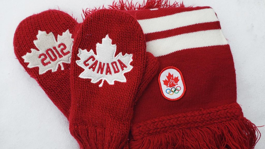 Olympic winter mittens