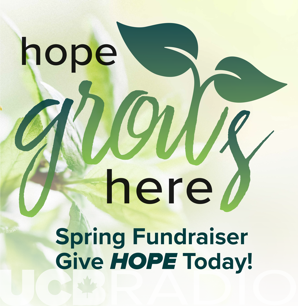 hope grows here. ucb fundraiser banner