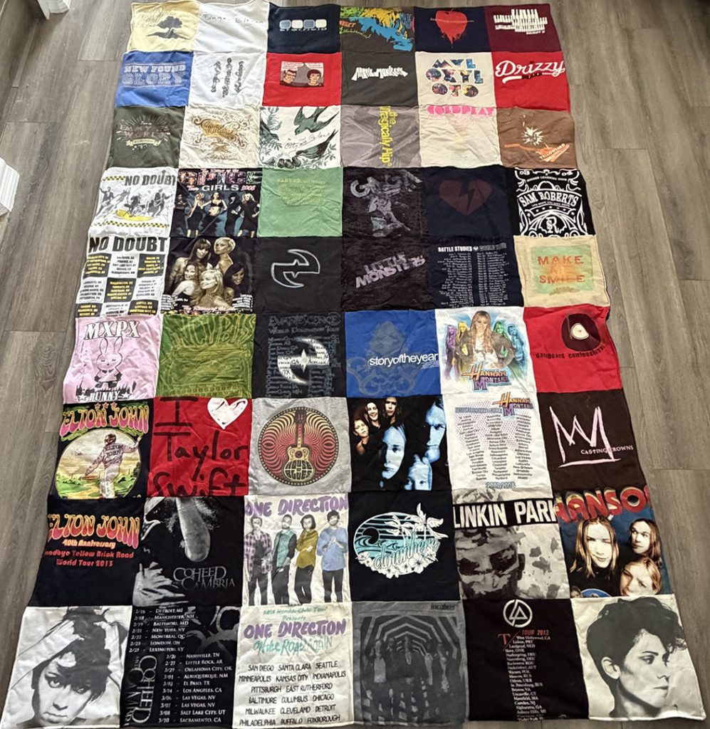 concert tshirt quilt